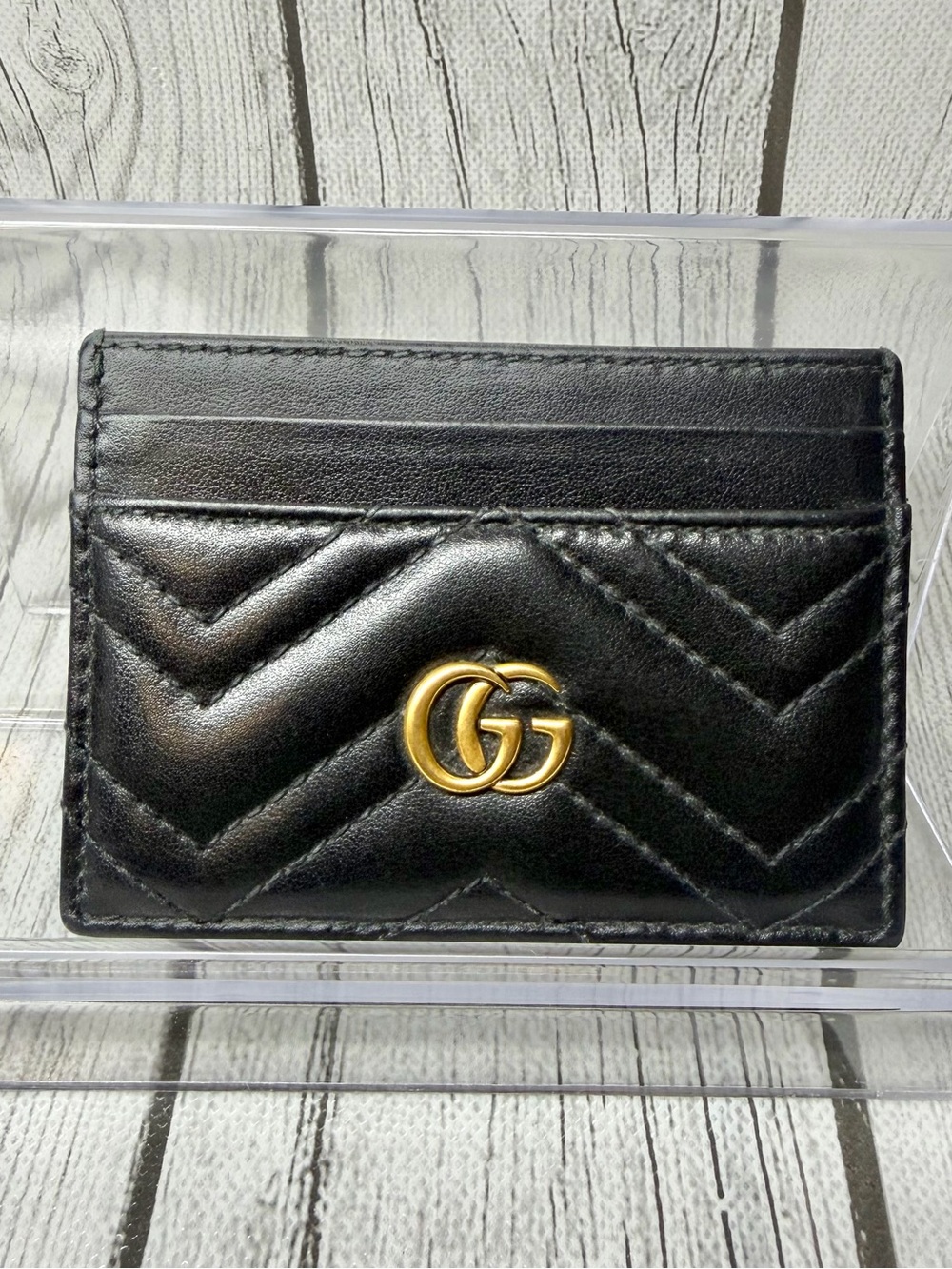 PRE LOVED Gucci GG Marmont Card Case